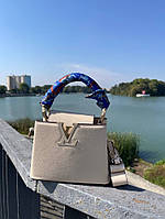 Жіноча сумка Louis Vuitton 20*15*8 бежева высокое качество