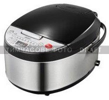 Мультиварка Ardesto MC-P13, 860Вт, чаша-5л, електр. керування , книга рецептів, нерж. сталь+пластик, сріблясто-чорна
