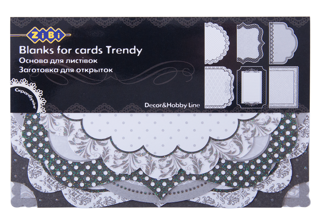 Заготівля для листівок "Trendy" 10.2*15.3 см (ZB.18206-AF)