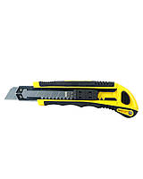 Нож строительный Sigma 18 мм Черный Желтый (8211111) DT, код: 8080939