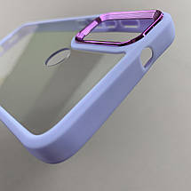 Чохол для Motorola E40 прозорий з бортиком для камери чохол на телефон моторола е40 бузковий k6h, фото 4