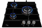 Варильна поверхня Три конфорки 45 см. Газова Luxor RG 445 Praktic, фото 2