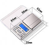 Точні електронні ваги Pocket scale грамові до 200 грамів з точністю 0.01 г, фото 2