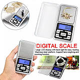 Точні електронні ваги Pocket scale грамові до 200 грамів з точністю 0.01 г, фото 7