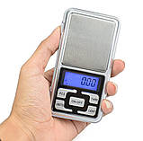Точні електронні ваги Pocket scale грамові до 200 грамів з точністю 0.01 г, фото 8