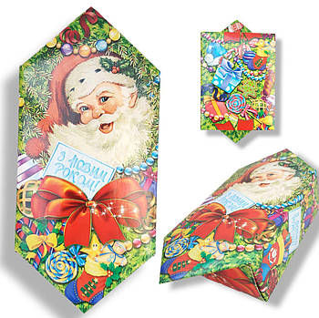 Упаковка для цукерок Новий рік 150-200 грам