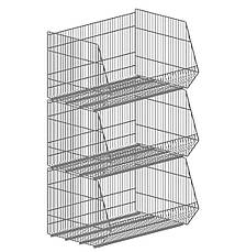 Корзина торгівельна оцинкована (890х650х500 мм) ТМ "KOLCHUGA" (Кольчуга), фото 3