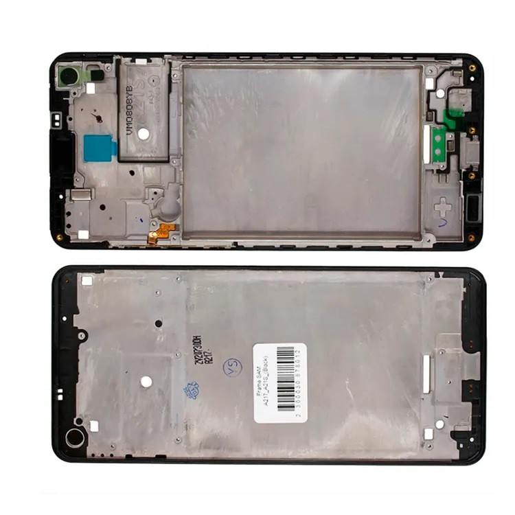 Рамка кріплення дисплея для телефону Samsung A217 Galaxy A21S чорна