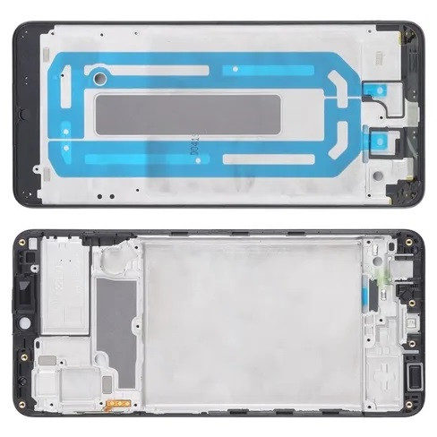 Рамка кріплення дисплея для телефону Samsung A225 Galaxy A22 (2021) чорна