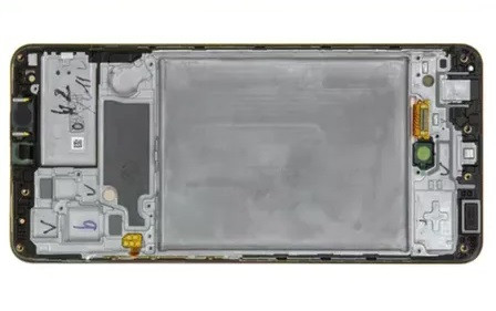 Рамка кріплення дисплея для телефону Samsung A325 Galaxy A32 (2021) чорна