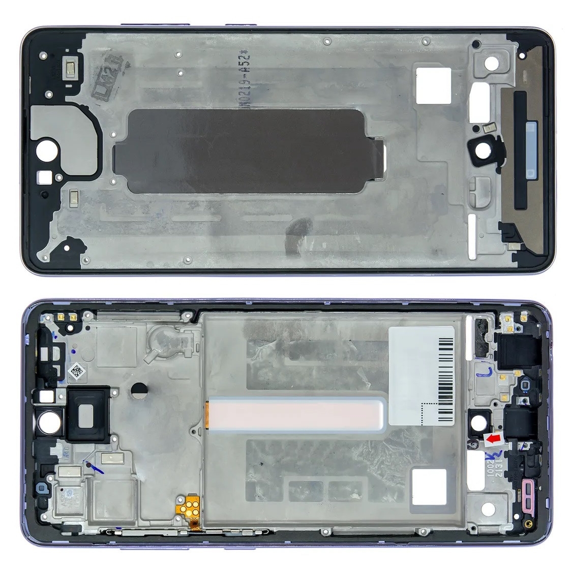 Рамка кріплення дисплея для телефону Samsung A525 Galaxy A52 (2021) фіолетова
