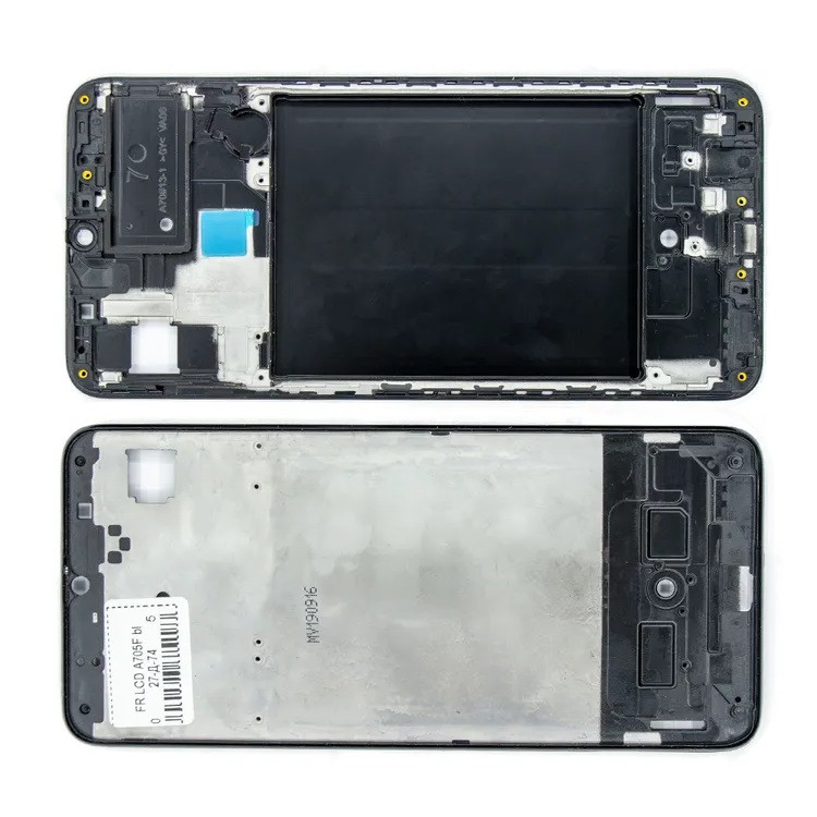 Рамка кріплення дисплея для телефону Samsung A705F Galaxy A70 (2019) чорна