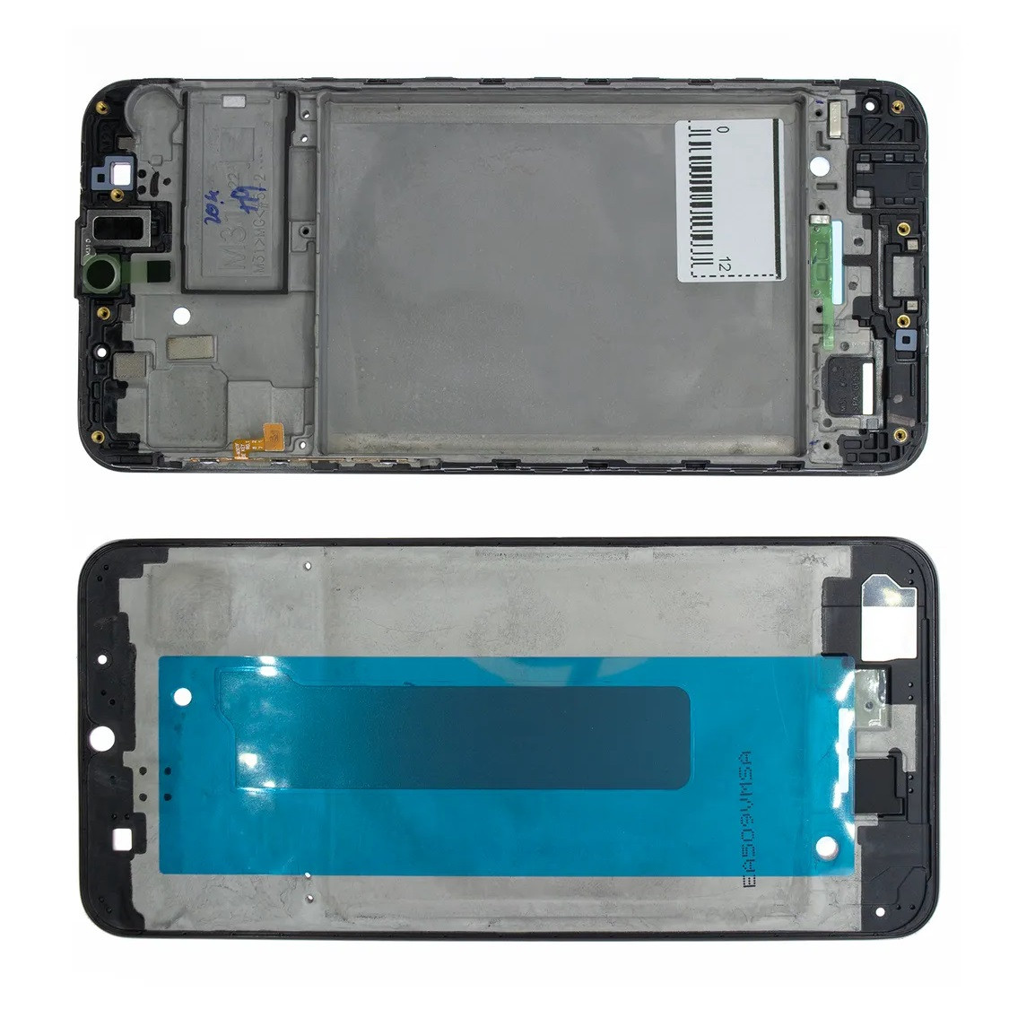Рамка кріплення дисплея для телефону Samsung M315 Galaxy M31 (2020) чорна