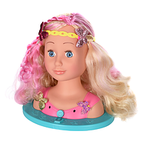 Іграшка манекен для зачісок і макіяжу "Голова Yale Bella" YL 888D для дівчаток від 3 років, фото 3