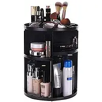 Підставка-органайзер для косметики 360° ROTATION COSMETIC ORGANIZER. Настільний чорний