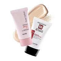 Увлажняющий ББ крем с гиалуроновой кислотой Eyenlip Pure Cotton Perfect Cover BB Cream SPF50+/PA+++ №21