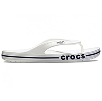 Crocs Bayaband Flip White Original женские, Оригинальные кроксы вьетнамки белые мужские унисекс с коробкой