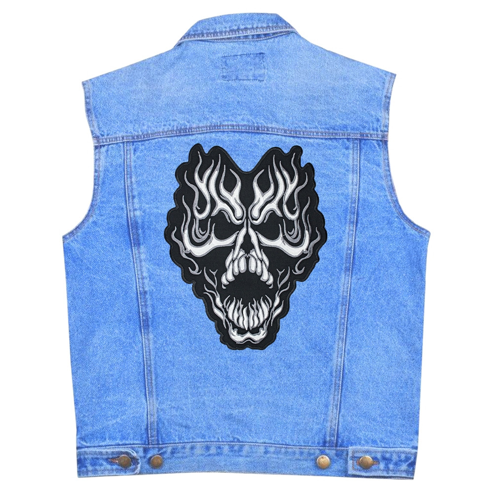 Нашивка термо (thps-085) Обличчя демона наспинна, фото 1