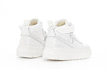 Жіночі зимові кросівки Nike Air Force 1 Luxe GORE-TEX White Найк Гор-Текс високі білі шкіра хутро осінь єврозима, фото 6
