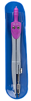 Циркуль BASIS в м'якому PVC чохлі, темно-синій, KIDS Line (ZB.5300BS-03) Рожевий