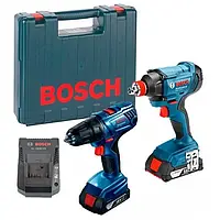 Дрель-шуруповерт Bosch GSR 180 Li + GDX 180 Li 18 В 2х1.5 А*ч 06019G5222