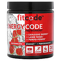 FITCODE Energy Code перед тренировкой арбуз 279 г 9,8 унции органическая добавка для мышц стимулятор США