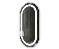 Зеркало Alice Inox Black рама из конструктивной стали, LED подсветка