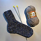 Шкарпетки зимові вовна теплі високі ручна в'язка розмір 40-46р, фото 5