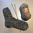 Шкарпетки зимові вовна теплі високі ручна в'язка розмір 40-46р, фото 4