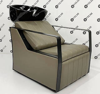 Мийка перукарська Bronx Lux зручна мийка з кріслом для миття голови у Barber салон краси VM2045