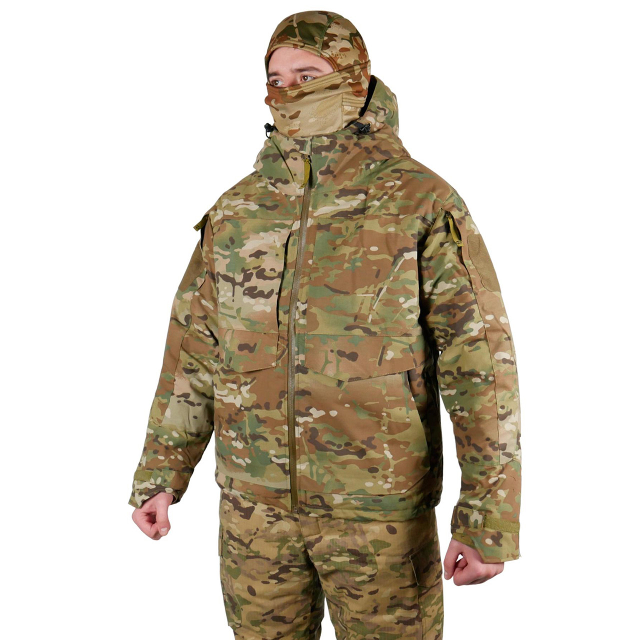 Бушлат Зимовий Тактичний Військовий Утеплений Rip-Stop Мультикам Call Dragon Omni-Heat Multicam