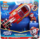 Щенячий Патруль рятувальна машина-трансформер човен Маршала Paw Patrol Aqua Pups Marshall Transforming Dolphin, фото 2