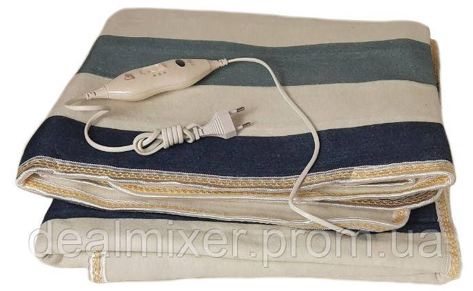 Электропростынь BTB Electric Blanket 7420 150х160 см, разноцветные полоски DR, код: 7290043 - фото 3 - id-p2008077200