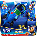 Щенячий Патруль рятувальна машина-трансформер човен Гончика Paw Patrol Aqua Pups Chase Transforming Shark, фото 2