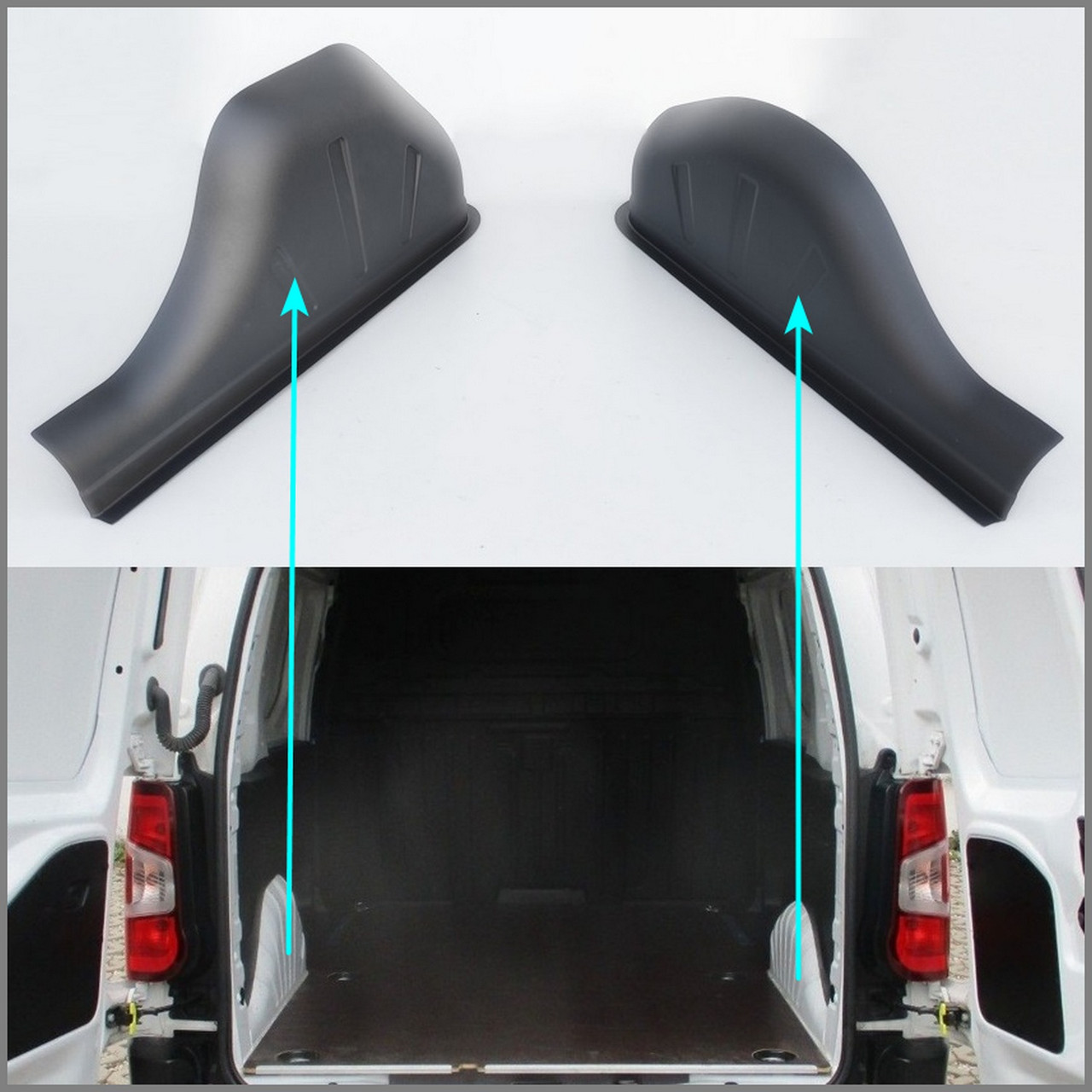 Захисні накладки на внутрішні колісні арки для Toyota ProAce City L1 2020+ /Фінляндія/