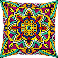 Набір для вишивання декоративної подушки Чарівниця Мандала 40×40 см V-288 DR, код: 7243239