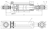 Гідроциліндр рульовий Т-150 ХТЗ-17021│  ГЦ 80.50.280.696. 151.40.040-3. ГЦ 111.01.045 12, фото 2