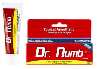 Первинна анестезія Dr.Numb (Epinephrine) 10% Topical Anesthetic, 30 г, фото 2