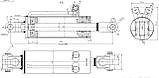 Гідроциліндр ЦС100 МТЗ, Т-40 навіски (рогатий) ГЦ100х40х200.515 з пальцями МС100/40х200-3(4)44 (515), фото 3
