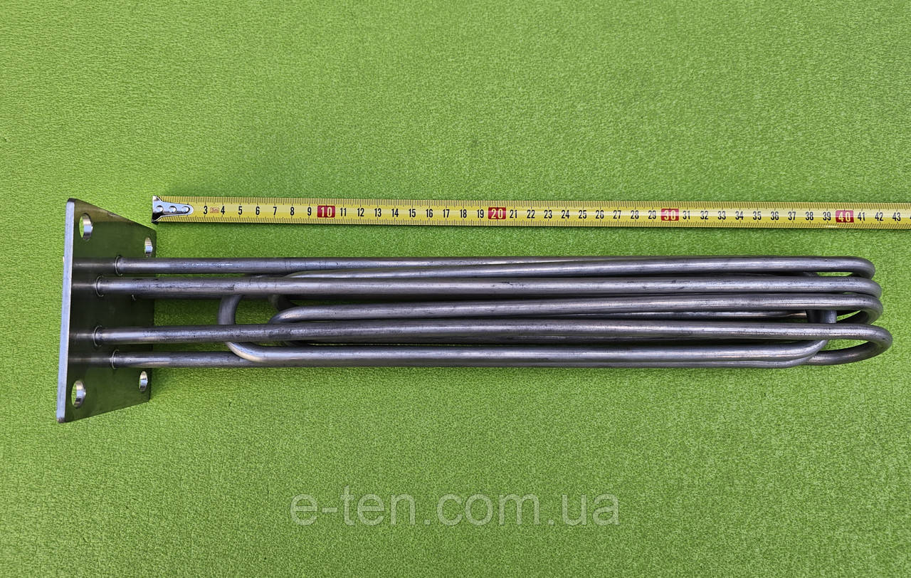 Блок-тен KAWAI нержавійка 12000W / 230V (підключення - "зірка") / L=400мм / на фланці 100мм*100мм до електрокотлів
