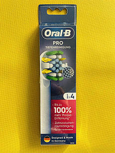 Насадки для електричної зубної щітки Oral-B PRO Tiefenreinigung 4 шт.