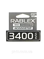 Акумулятор Rablex Li-Ion 18650 3400mAh