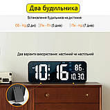 Настінний електронний годинник Mids NS-40, термометр, календар, секундомір, таймер., фото 6