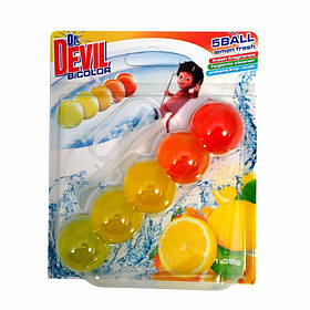 Туалетні кульки Dr.Devil WC BiCOLOR Лимонна свіжість 1х35 г