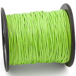 Шнур вощений 1 мм +-90 м Салатовий