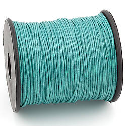 Шнур вощений 1 мм +-90 м Бірюзовий