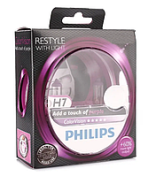 Галогенные лампы в фару авто Н7 12V 55 W PHILIPS Color Vision Purple (2шт)