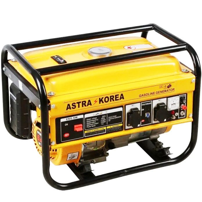 Генератор бензиновий Astra Korea BS2500 [2.5кВт-3.кВт / ручний старт / AVR], фото 1