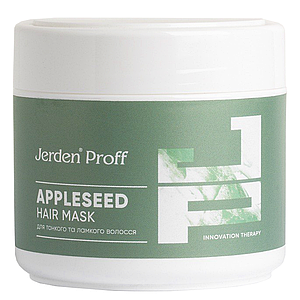 Маска для ламкого волосся Jerden Proff APPLESEED Hair Mask, 300 мл з олією насіння яблука та пантенолом