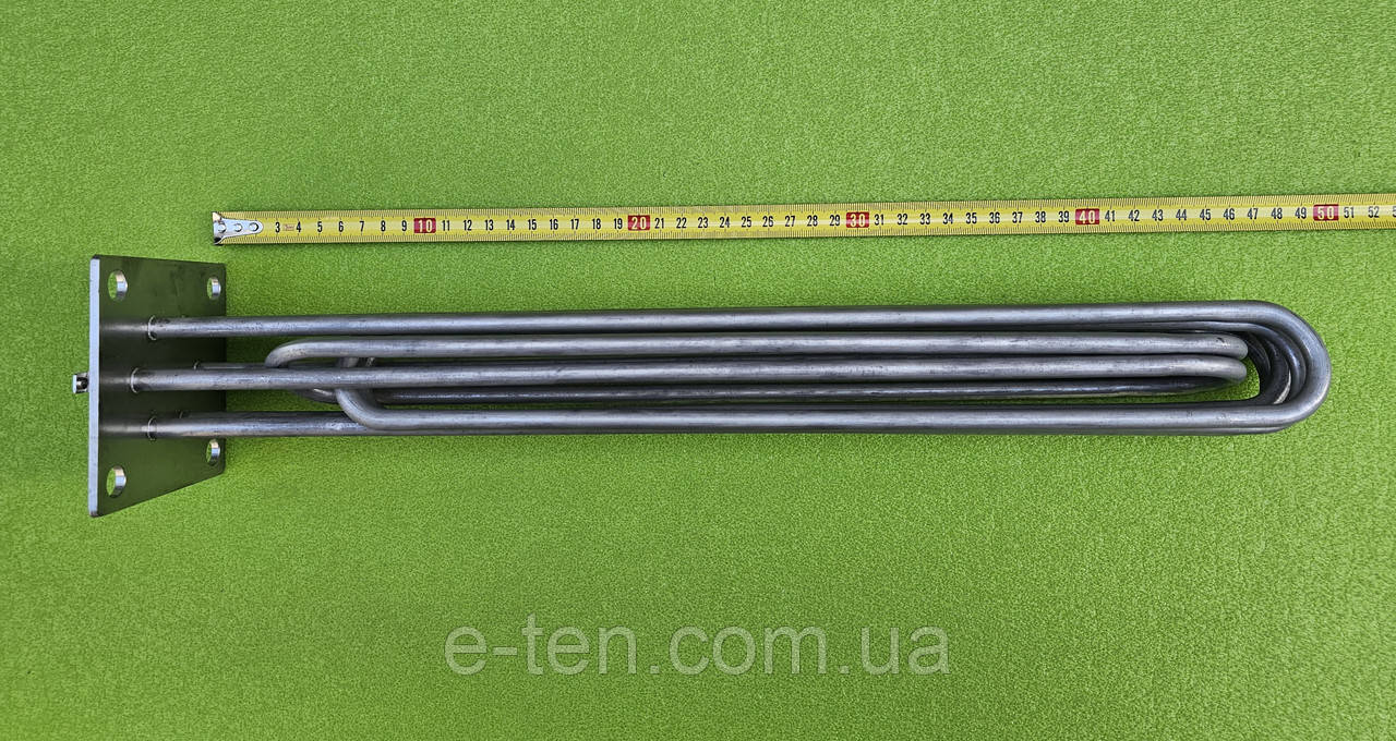 Блок-тен KAWAI нержавійка 15000W / 230V (підключення - "зірка") / довжина L=470мм / на фланці 100мм*100мм до електрокотлів